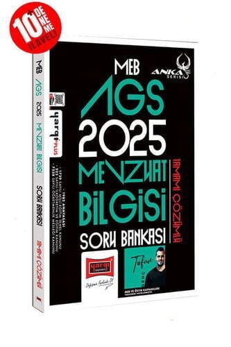 2025 MEB-AGS Anka Serisi Mevzuat Bilgisi Tamamı Çözümlü Soru Bankası (10 Deneme İlaveli) Yargı Yayınları