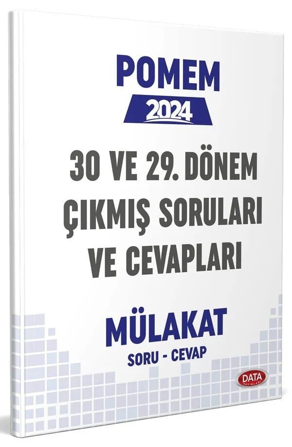 POMEM 29-30. Dönem Mülakat Çıkmış Sorular ve Cevapları Data Yayınları