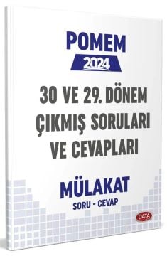 POMEM 29-30. Dönem Mülakat Çıkmış Sorular ve Cevapları Data Yayınları
