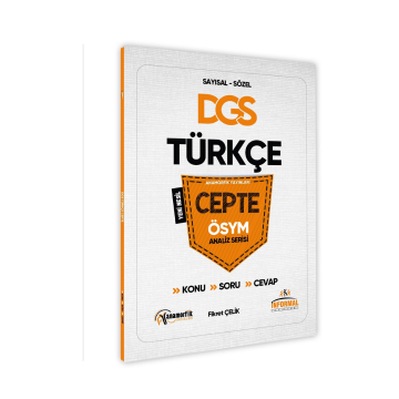 2025 DGS Türkçe Cepte Konu-Soru-Konu-Cevap ÖSYM Analiz Serisi İnformal Yayınları