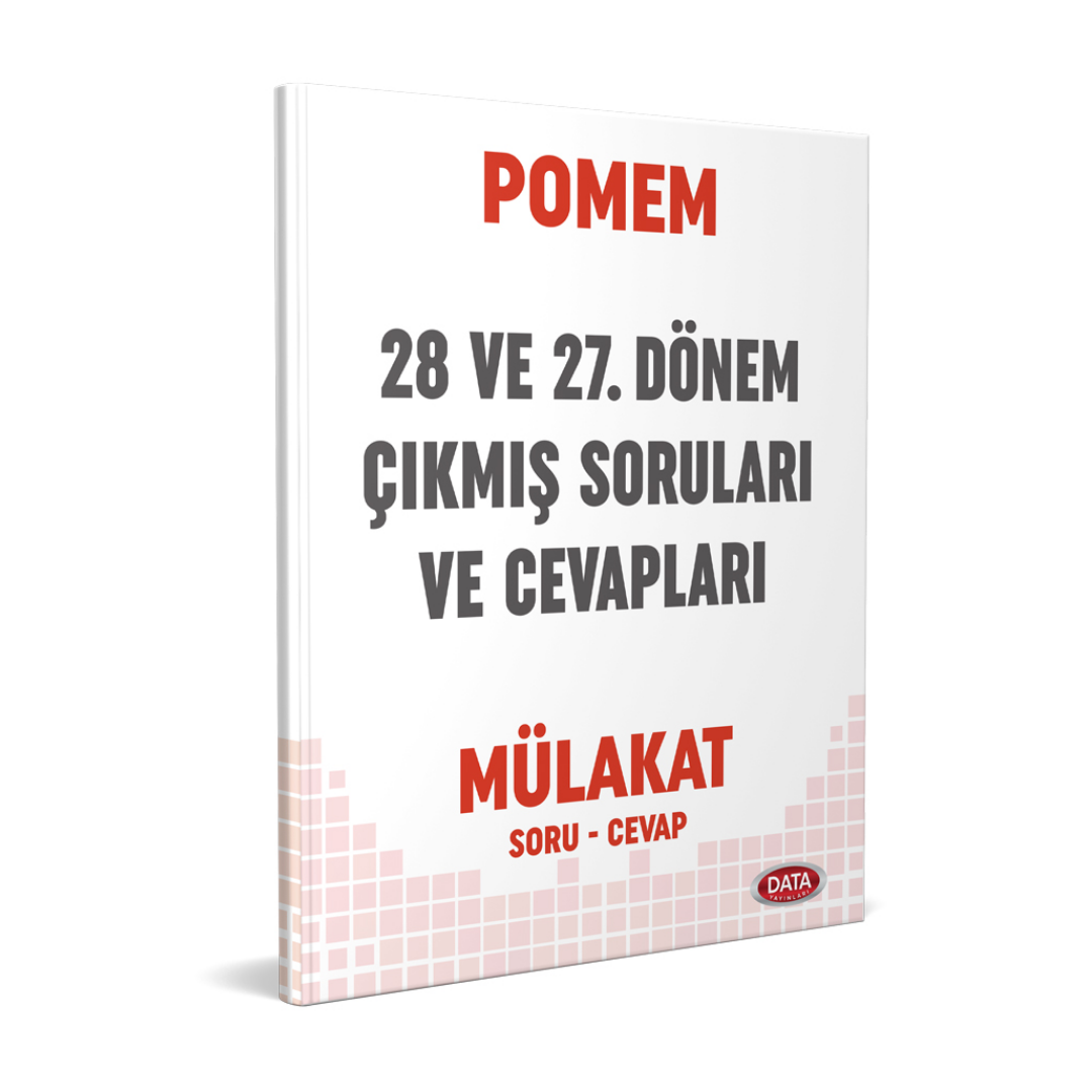POMEM 27-28. Dönem Mülakat Çıkmış Sorular ve Cevapları Data Yayınları