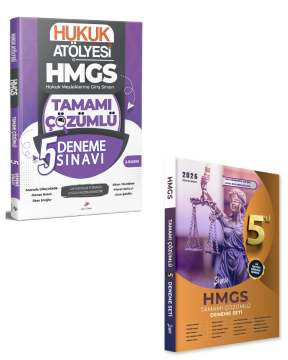 Dizgi Kitap 2026 HMGS Hukuk Mesleklerine Giriş Sınavı 5 Deneme ve Yetki Yayınları HMGS 5'li Deneme 2'li Set