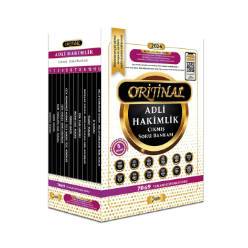 2026 Orijinal Adli Hakimlik Çıkmış Soru Bankası Seti Yetki Yayınları
