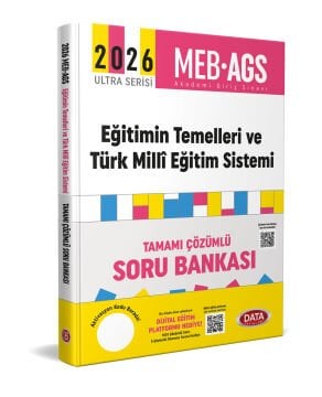 2026 AGS Ultra Serisi Eğitimin Temelleri - Türk Milli Eğitim Sistemi Tamamı Çözümlü Soru Bankası Data Yayınları
