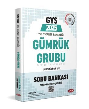 Ticaret Bakanlığı GYS Gümrük Grubu Soru Bankası - Karekod Çözümlü Data Yayınları