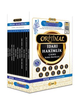 2025 Orijinal İdari Hakimlik Çıkmış Soru Bankası Seti Yetki Yayınları