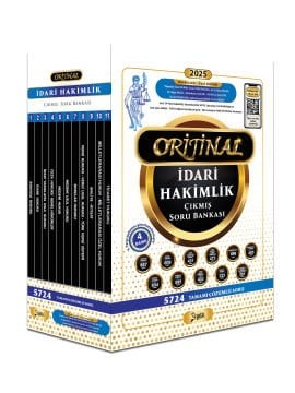 2025 Orijinal İdari Hakimlik Çıkmış Soru Bankası Seti Yetki Yayınları
