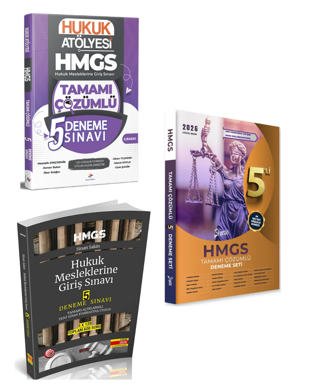Dizgi Kitap 2026 HMGS Hukuk Mesleklerine Giriş Sınavı Kazandıran Süper 3'lü Deneme Seti