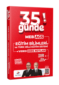 Dizgi Kitap 2027 MEB-AGS 35 Günde Eğitim Bilimleri ve Türk Milli Eğitim Sistemi Video Ders Notları Ziya Sümer Özgür Hamal