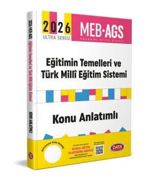 Data Yayınları 2026 AGS Ultra Serisi Eğitimin Temelleri - Türk Milli Eğitim Sistemi Konu Anlatımlı