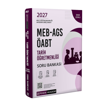 Pegem Yayınları 2027 MEB-AGS ÖABT Tarih Öğretmenliği Tamamı Çözümlü Soru Bankası