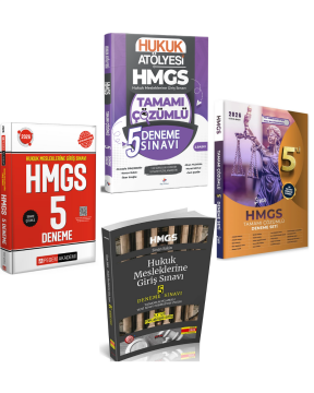 Dizgi Kitap 2026 HMGS Hukuk Mesleklerine Giriş Sınavı Kazandıran Karma Yayınlar 4'lü Deneme Seti