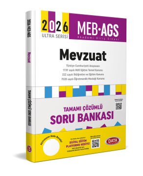 Data Yayınları 2026 AGS Ultra Serisi Mevzuat Tamamı Çözümlü Soru Bankası