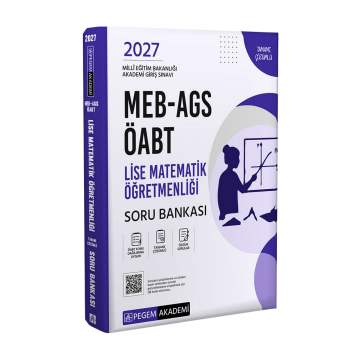 Pegem Yayınları 2027 MEB-AGS ÖABT Lise Matematik Öğretmenliği Tamamı Çözümlü Soru Bankası