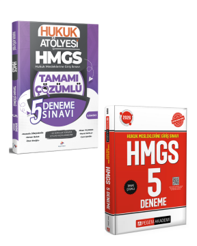 Dizgi Kitap 2026 HMGS Hukuk Mesleklerine Giriş Sınavı 5 Deneme ve Pegem Yayınları Hukuk Mesleklerine Giriş Sınavı HMGS 5 Deneme Seti