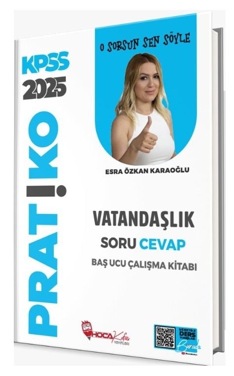 Hoca Kafası 2025 KPSS Vatandaşlık Pratiko Soru Cevap Çalışma Kitabı - Esra  Özkan Karaoğlu Hoca Kafası Yayınları