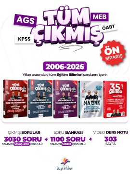 Dizgi Kitap 2027 MEB-AGS Eğitim Bilimleri ve Türk Milli Eğitim Sistemi Ders Notları, Soru Bankası ve Çıkmış Sorular Seti Ziya Sümer Özgür Hamal