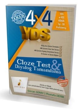 Pelikan Yayınları 4x4 YDS Seti 3. Kitap Cloze Test, Diyalog Tamamlama