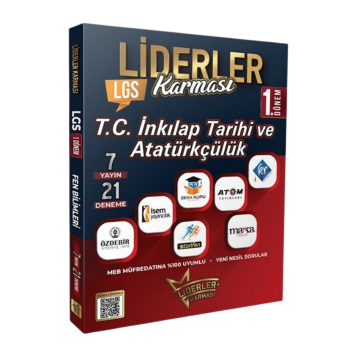 Liderler Karması 8. Sınıf LGS 1. Dönem İnkılap Tarihi Denemeleri 7 Yayın 21 Deneme