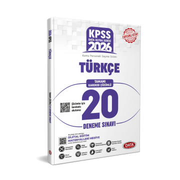 2026 KPSS Ultra Serisi Türkçe Tamamı Çözümlü 20 Deneme Sınavı Data Yayınları