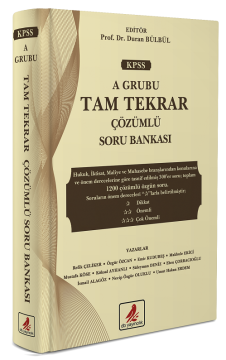 2020 KPSS A Grubu Tam Tekrar Soru Bankası Çözümlü DB Yayıncılık