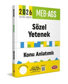 Data Yayınları 2026 AGS Ultra Serisi Sözel Yetenek (Türkçe) Konu Anlatımlı