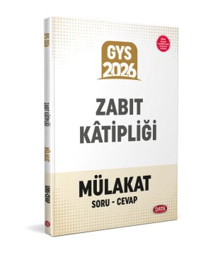 Data Yayınları 2026 GYS Zabıt Katipliği Mülakat Soru - Cevap