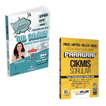 Dizgi Kitap KPSS TYT MSÜ Tüm Adaylar İçin Tamamı Video Çözümlü Dil Bilgisi ve Yediiklim Paragraf Tamamı PDF Çözümlü Tüm Paragraf Soruları Çıkmış Sorular Seti