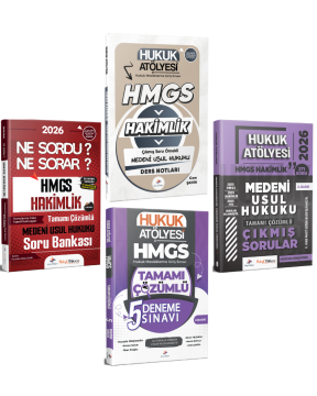 Dizgi Kitap 2026 Hukuk Atölyesi HMGS Sınavı Çıkmış Soru Örnekli Medeni Usul Hukuku Ders Notları & Soru Bankası & Medeni Usul Hukuku Çıkmış Sorular & Deneme Seti