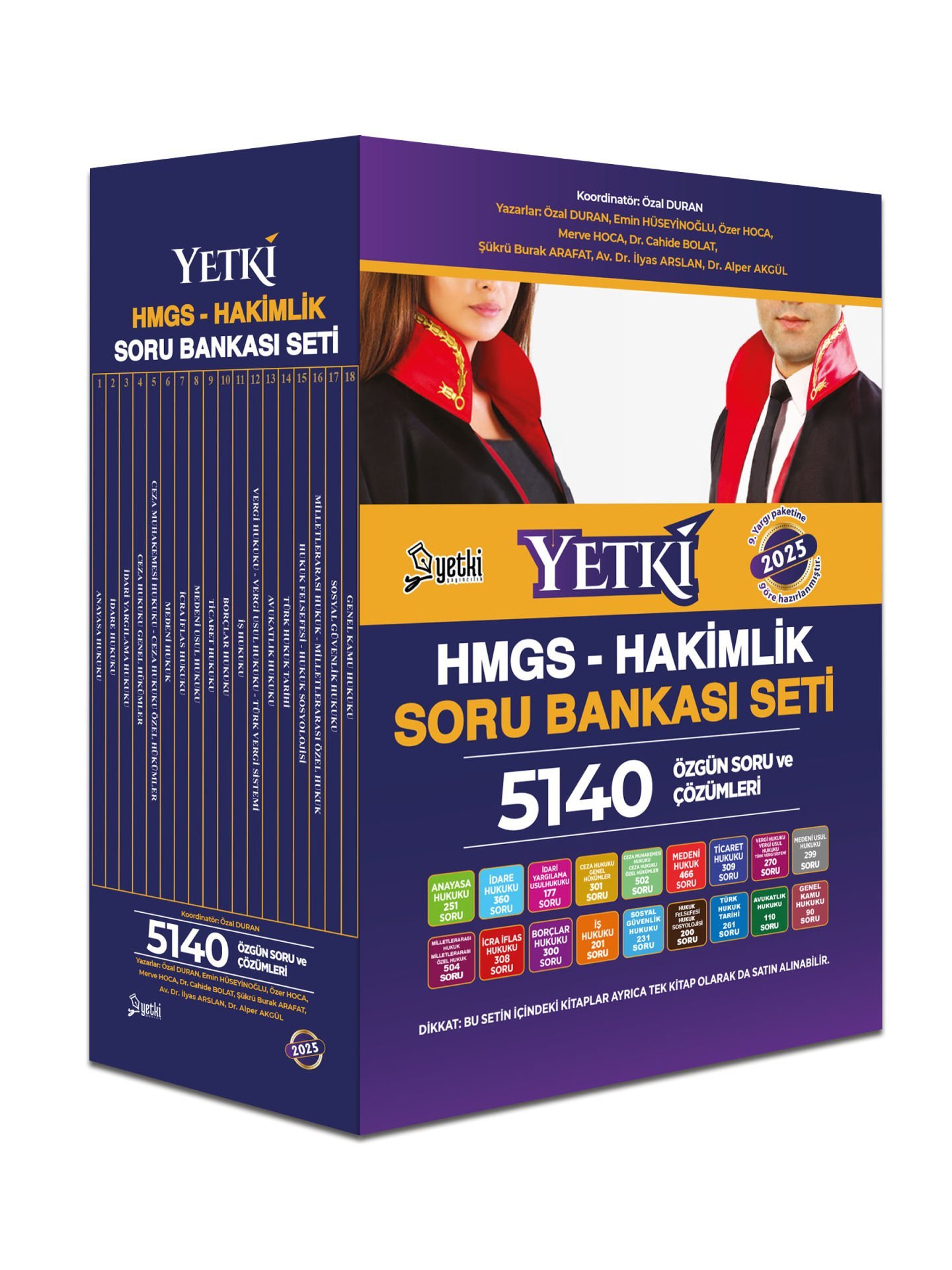 2025 Hmgs Ve Hakimlik Soru Bankası Seti Yetki Yayınları