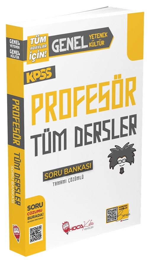 KPSS Genel Yetenek Genel Kültür Profesör Soru Bankası Çözümlü Hoca Kafası Yayınları