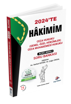Dizgi Kitap Hakimim Adli Hakimlik Çözümlü Soru Bankası Seti 2024 14.Baskı