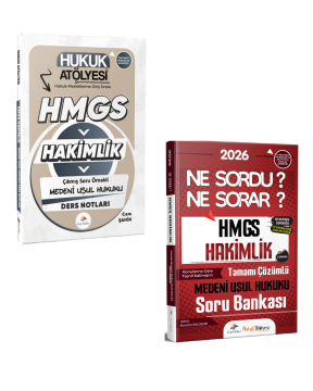Dizgi Kitap 2026 Hukuk Atölyesi HMGS Sınavı Çıkmış Soru Örnekli Medeni Usul Hukuku Ders Notları ve Medeni Usul Hukuku Soru Bankası  Seti