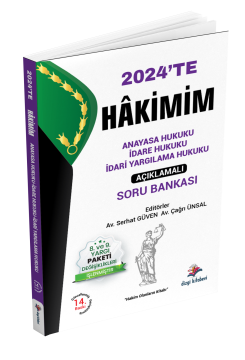 Dizgi Kitap Hakimim İdari Hakimlik Çözümlü Soru Bankası Seti 2024 14.Baskı