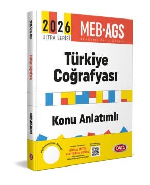 Data Yayınları 2026 MEB-AGS Ultra Serisi Türkiye Coğrafyası Konu Anlatımlı