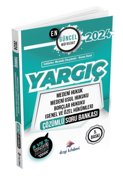 Dizgi Kitap 2024 Yargıç Adli Hakimlik Çözümlü Soru Bankası Seti 5. Baskı