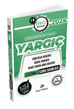 Dizgi Kitap 2024 Yargıç Adli Hakimlik Çözümlü Soru Bankası Seti 5. Baskı