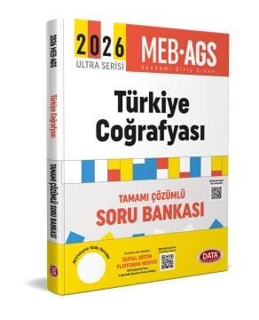 2026 AGS Ultra Serisi Türkiye Coğrafyası Soru Bankası  Karekod Çözümlü  Data Yayınları
