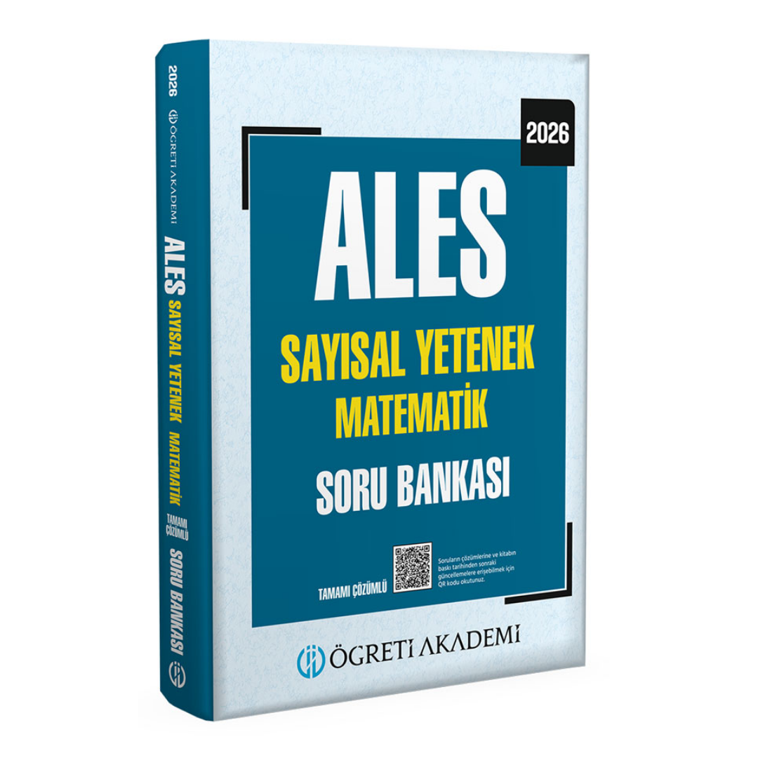 2026 ALES Sayısal Yetenek Matematik Tamamı Çözümlü Soru Bankası Öğreti Akademi