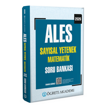 Öğreti Akademi 2026 ALES Sayısal Yetenek Matematik Tamamı Çözümlü Soru Bankası