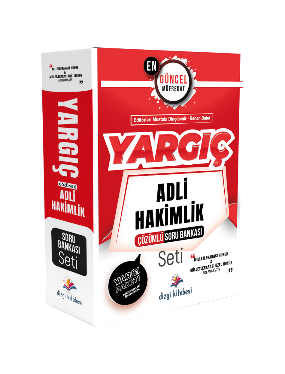 Dizgi Kitap 2024 Yargıç Adli Hakimlik Çözümlü Soru Bankası Seti 5. Baskı
