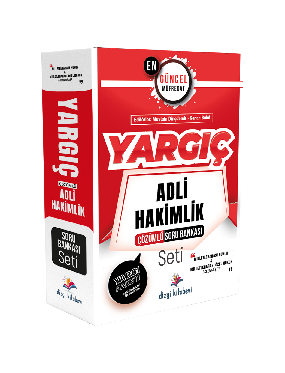 Dizgi Kitap 2024 Yargıç Adli Hakimlik Çözümlü Soru Bankası Seti 5. Baskı