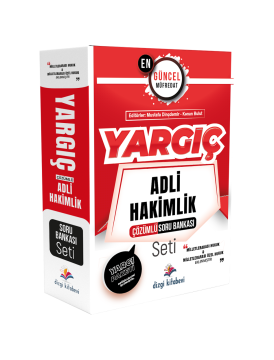 Dizgi Kitap 2024 Yargıç Adli Hakimlik Çözümlü Soru Bankası Seti 5. Baskı