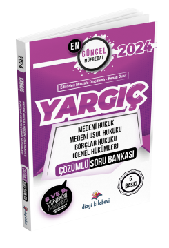 Dizgi Kitap 2024 Yargıç İdari Hakimlik Çözümlü Soru Bankası Seti 5. Baskı