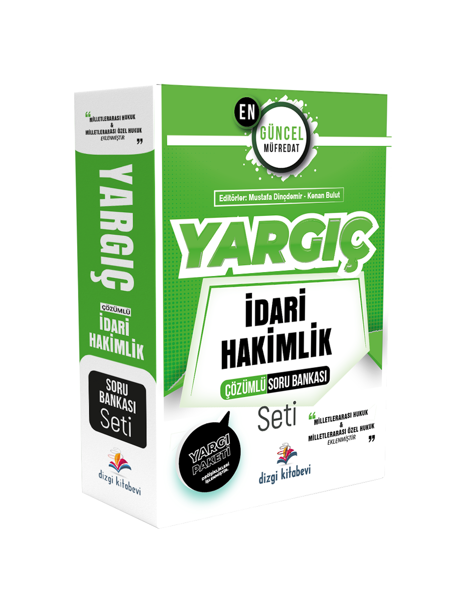Dizgi Kitap 2024 Yargıç İdari Hakimlik Çözümlü Soru Bankası Seti 5. Baskı
