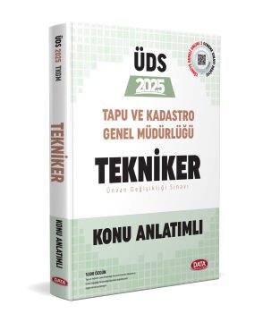 Tapu ve Kadastro Genel Müdürlüğü UDS Tekniker Konu Anlatımlı Data Yayınları