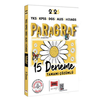 Yargı Yayınları 2026 YKS KPSS DGS ALES MEB-AGS Papatya Serisi Paragraf Tamamı Çözümlü 15 Deneme