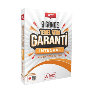 Paraf Akademi Yayınları YKS AYT İntegral 9 Günde Temel Atma Garanti Video Ders Kitabı