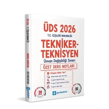 GYS Akademi 2026 T.C. İçişleri Bakanlığı ÜDS Mimar Özet Ders Notları