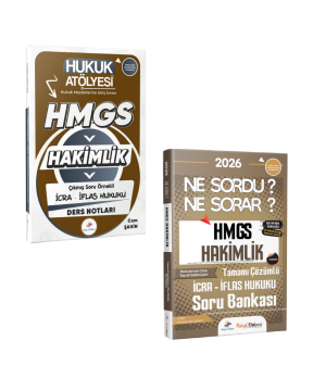 Dizgi Kitap 2026 Hukuk Atölyesi HMGS Sınavı Çıkmış Soru Örnekli İcra İflas Hukuku Ders Notları ve İcra İflas Hukuku Soru Bankası Seti